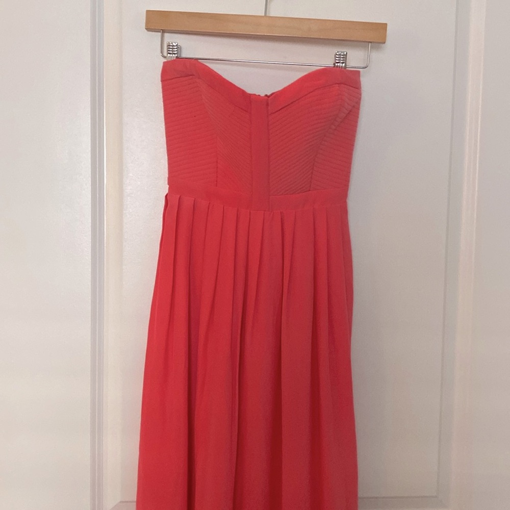 Parker Strapless Size Small Silk Party Dress